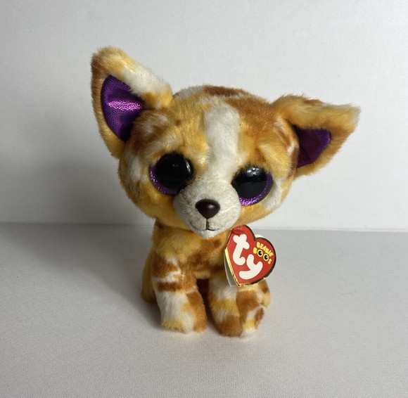 Ty Beanie Boo's Plüschtier 'Pablo' – Chihuahua, 15 Cm, Braun, Mit Großen Glitzeraugen, Sammelfigur